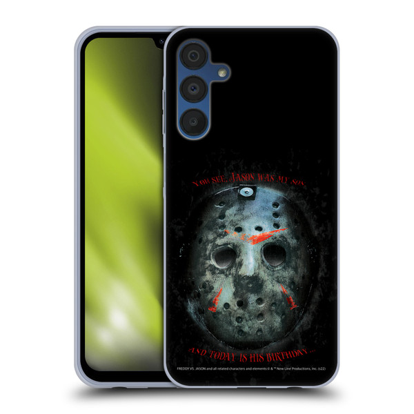 Freddy VS. Jason Graphics Jason's Birthday Soft Gel Case for Samsung Galaxy A15