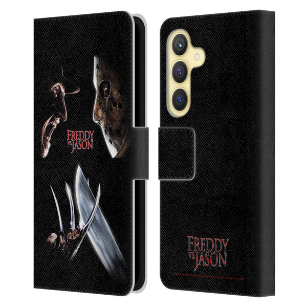 Freddy VS. Jason Graphics Freddy vs. Jason Leather Book Wallet Case Cover For Samsung Galaxy S24 5G