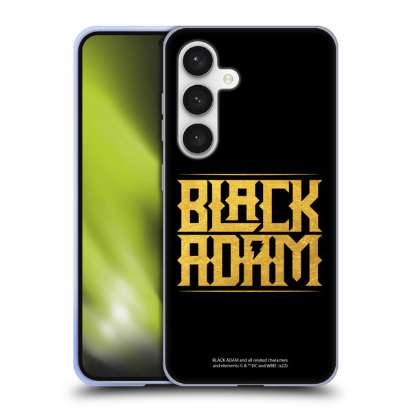 Black Adam Graphics Logotype Soft Gel Case for Samsung Galaxy S24 5G