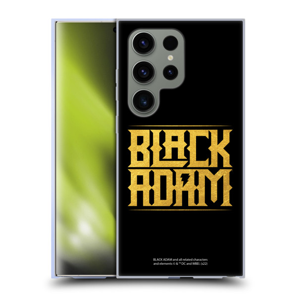 Black Adam Graphics Logotype Soft Gel Case for Samsung Galaxy S24 Ultra 5G