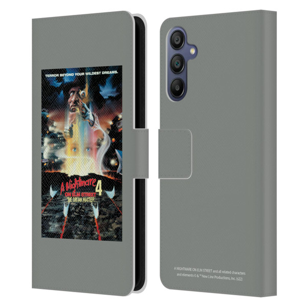 A Nightmare On Elm Street 4 The Dream Master Graphics Poster Leather Book Wallet Case Cover For Samsung Galaxy A15