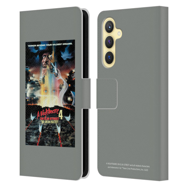 A Nightmare On Elm Street 4 The Dream Master Graphics Poster Leather Book Wallet Case Cover For Samsung Galaxy S23 FE 5G