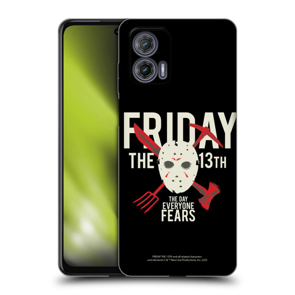 Friday the 13th 1980 Graphics The Day Everyone Fears Soft Gel Case for Motorola Moto G73 5G