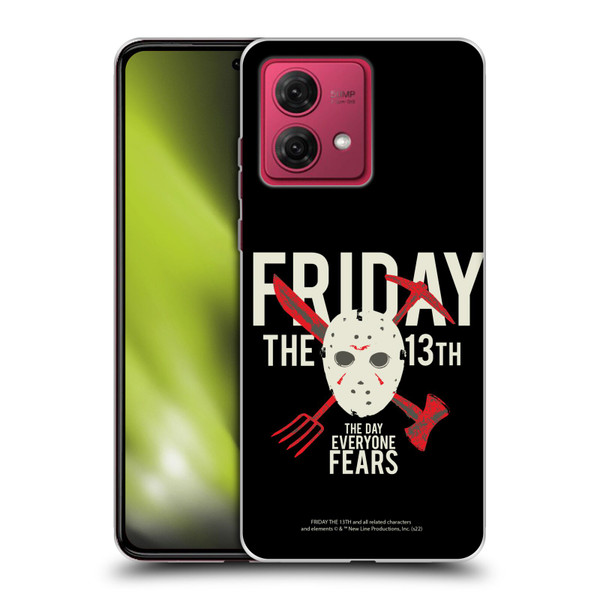 Friday the 13th 1980 Graphics The Day Everyone Fears Soft Gel Case for Motorola Moto G84 5G