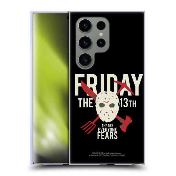 Friday the 13th 1980 Graphics The Day Everyone Fears Soft Gel Case for Samsung Galaxy S24 Ultra 5G