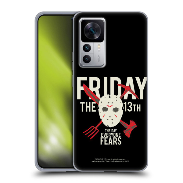 Friday the 13th 1980 Graphics The Day Everyone Fears Soft Gel Case for Xiaomi 12T 5G / 12T Pro 5G / Redmi K50 Ultra 5G