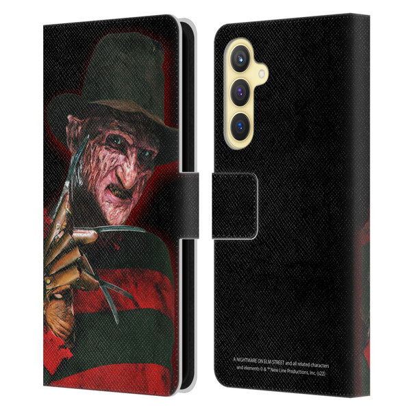 A Nightmare On Elm Street 2 Freddy's Revenge Graphics Key Art Leather Book Wallet Case Cover For Samsung Galaxy S23 FE 5G