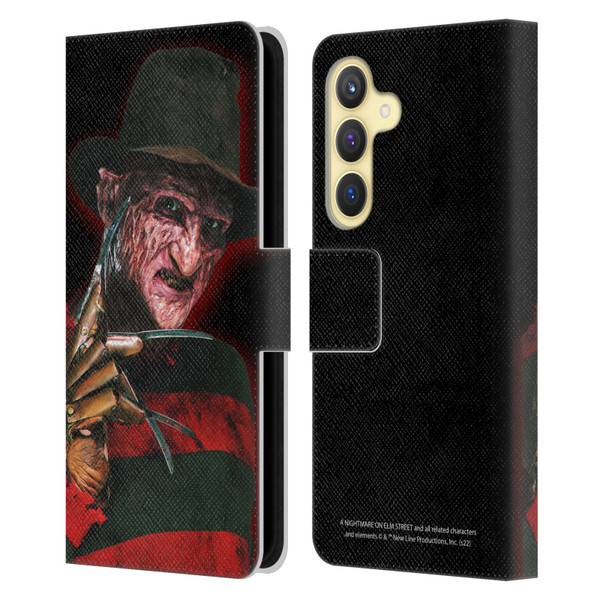 A Nightmare On Elm Street 2 Freddy's Revenge Graphics Key Art Leather Book Wallet Case Cover For Samsung Galaxy S24 5G