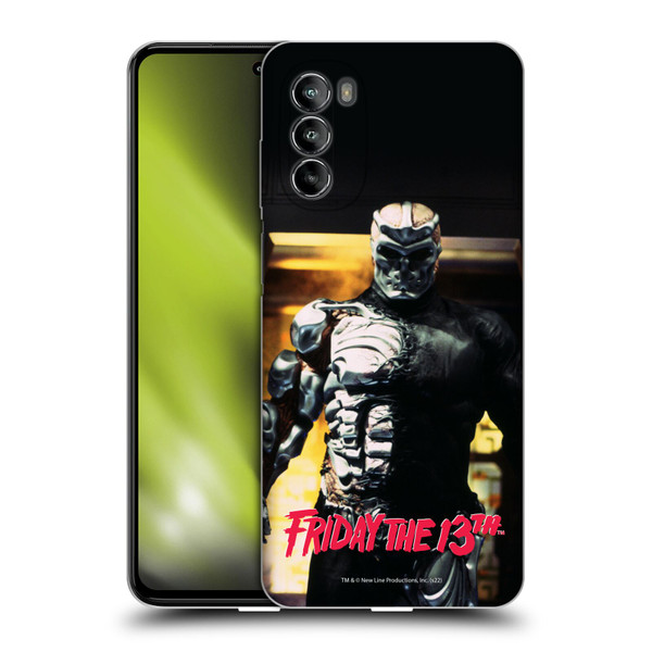 Friday the 13th: Jason X Comic Art And Logos Black And Red Soft Gel Case for Motorola Moto G82 5G