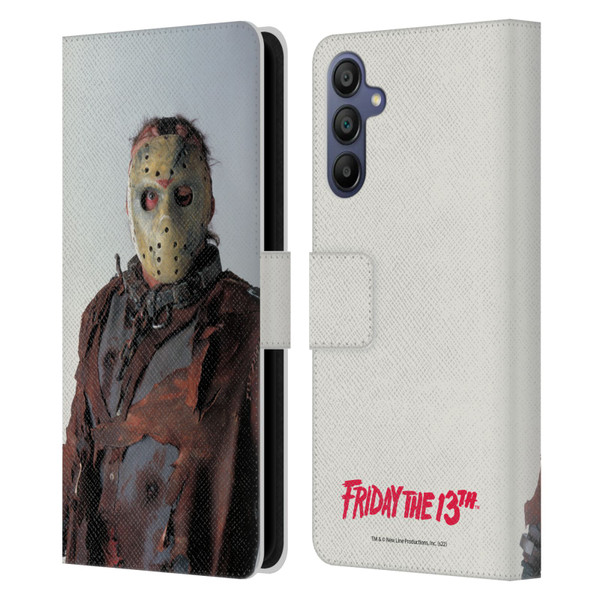 Friday the 13th: Jason X Comic Art And Logos Jason Leather Book Wallet Case Cover For Samsung Galaxy A15