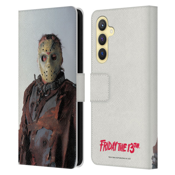 Friday the 13th: Jason X Comic Art And Logos Jason Leather Book Wallet Case Cover For Samsung Galaxy S23 FE 5G