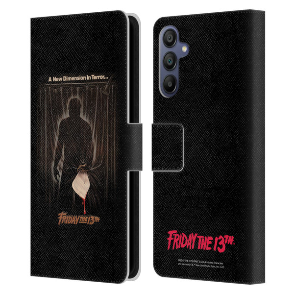 Friday the 13th Part III Key Art Poster 3 Leather Book Wallet Case Cover For Samsung Galaxy A15