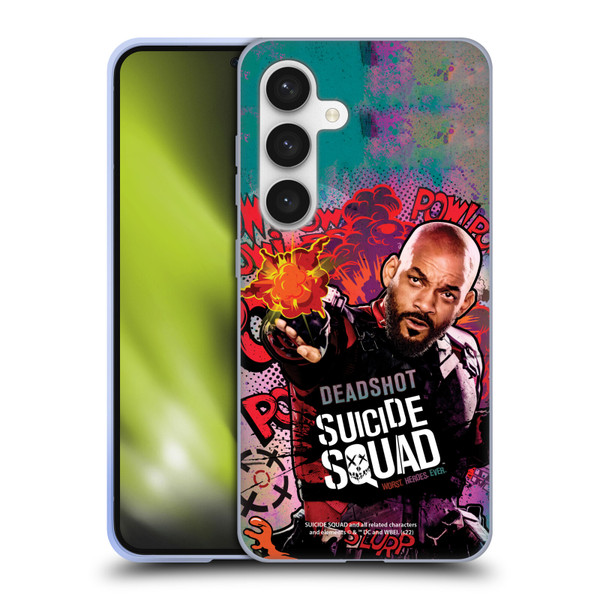 Suicide Squad 2016 Graphics Deadshot Poster Soft Gel Case for Samsung Galaxy S24 5G