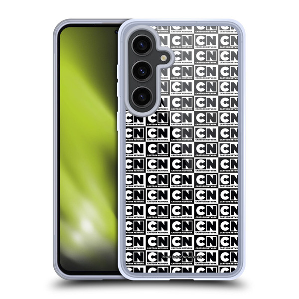 Cartoon Network Logo Pattern Soft Gel Case for Samsung Galaxy S24+ 5G