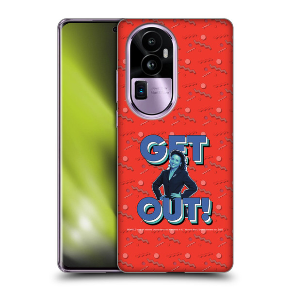 Seinfeld Graphics Get Out! Soft Gel Case for OPPO Reno10 Pro+