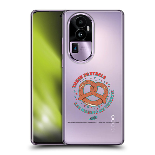 Seinfeld Graphics These Pretzels Soft Gel Case for OPPO Reno10 Pro+
