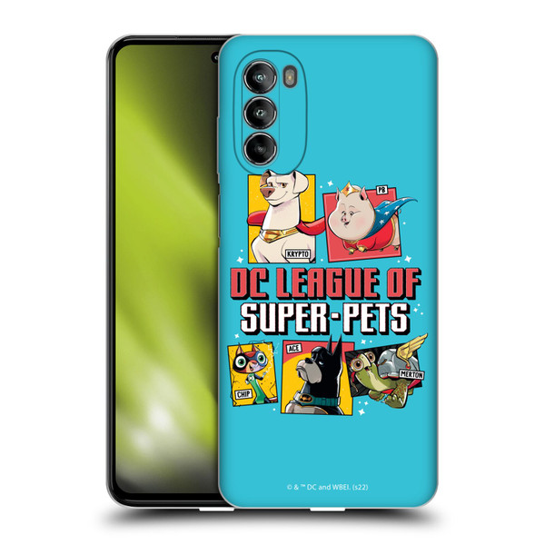 DC League Of Super Pets Graphics Characters 2 Soft Gel Case for Motorola Moto G82 5G