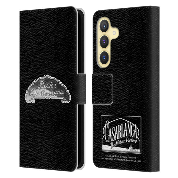 Casablanca Graphics Rick's Cafe Leather Book Wallet Case Cover For Samsung Galaxy S24 5G