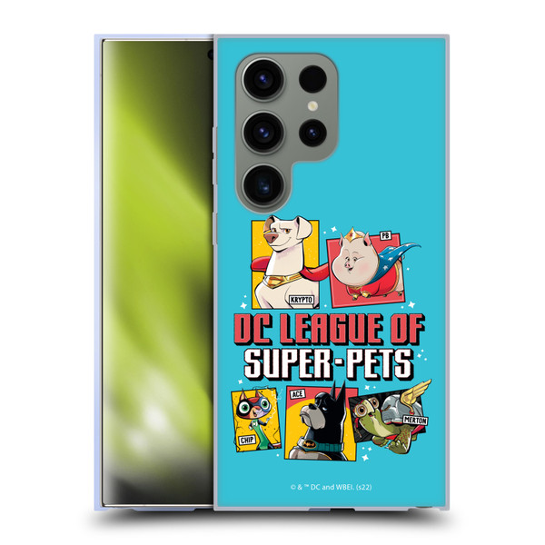 DC League Of Super Pets Graphics Characters 2 Soft Gel Case for Samsung Galaxy S24 Ultra 5G