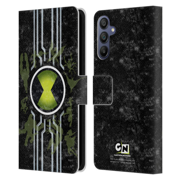 Ben 10: Alien Force Graphics Omnitrix Leather Book Wallet Case Cover For Samsung Galaxy A15