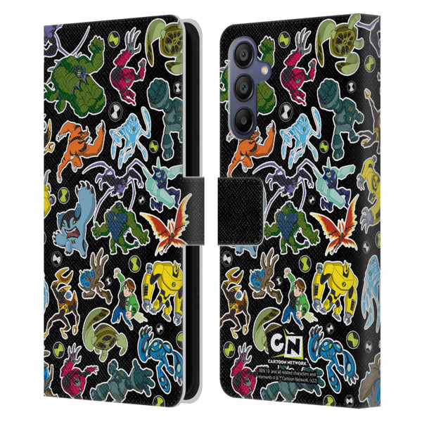 Ben 10: Ultimate Alien Graphics Alien Pattern Leather Book Wallet Case Cover For Samsung Galaxy A15