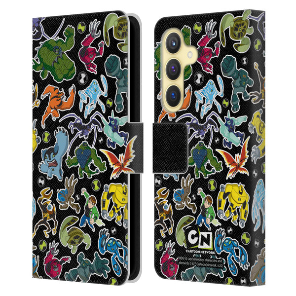 Ben 10: Ultimate Alien Graphics Alien Pattern Leather Book Wallet Case Cover For Samsung Galaxy S24 5G