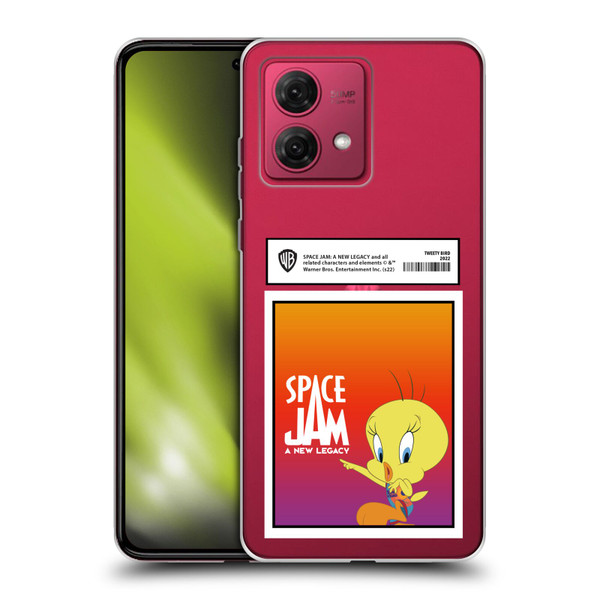 Space Jam: A New Legacy Graphics Tweety Bird Card Soft Gel Case for Motorola Moto G84 5G
