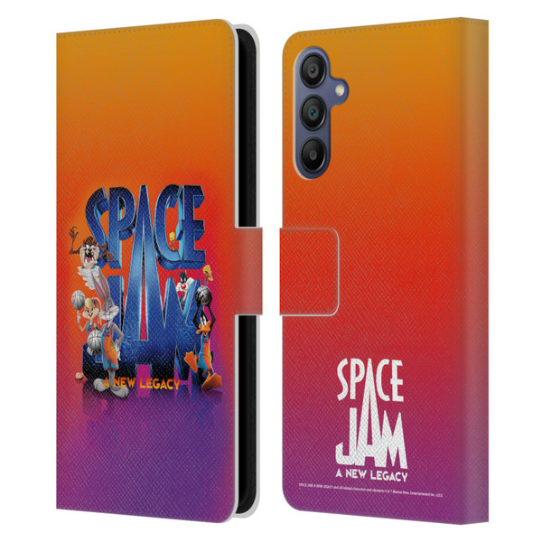 Space Jam: A New Legacy Graphics Poster Leather Book Wallet Case Cover For Samsung Galaxy A15