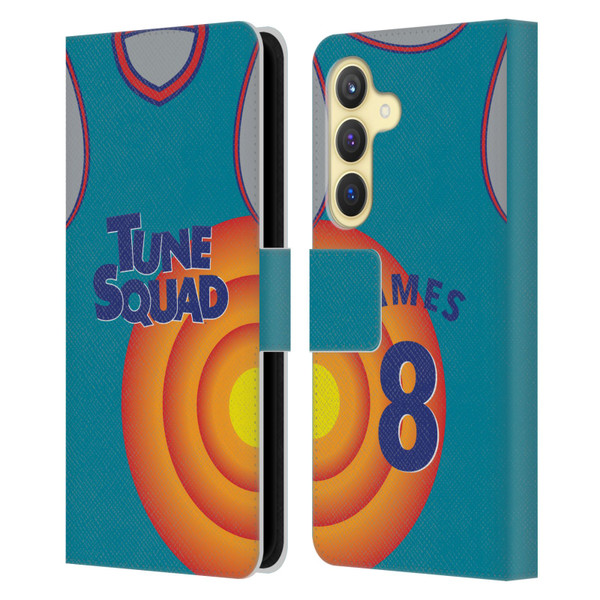 Space Jam: A New Legacy Graphics Jersey Leather Book Wallet Case Cover For Samsung Galaxy S24 5G