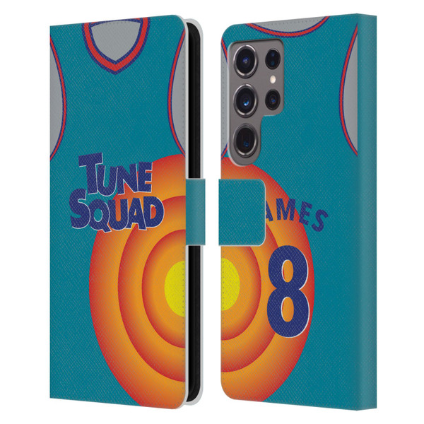 Space Jam: A New Legacy Graphics Jersey Leather Book Wallet Case Cover For Samsung Galaxy S24 Ultra 5G