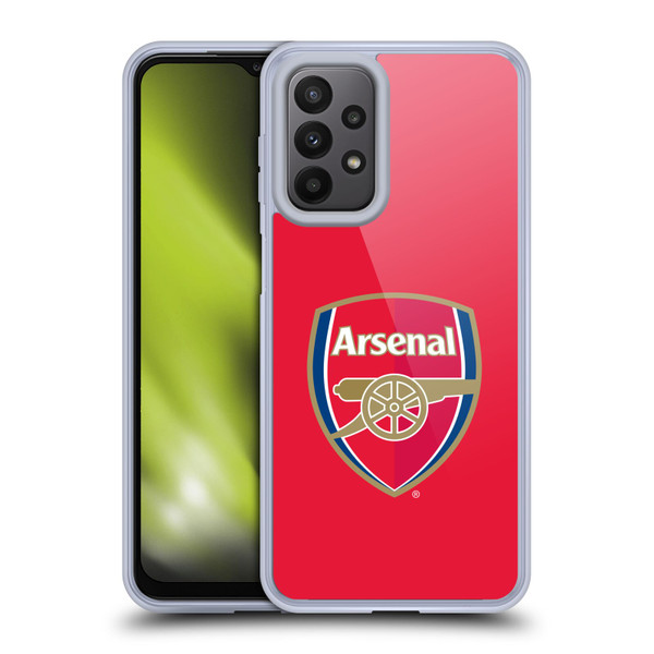 Arsenal FC Crest 2 Full Colour Red Soft Gel Case for Samsung Galaxy A23 / 5G (2022)