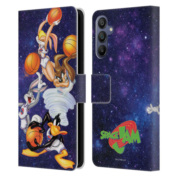 Space Jam (1996) Graphics Poster Leather Book Wallet Case Cover For Samsung Galaxy A15