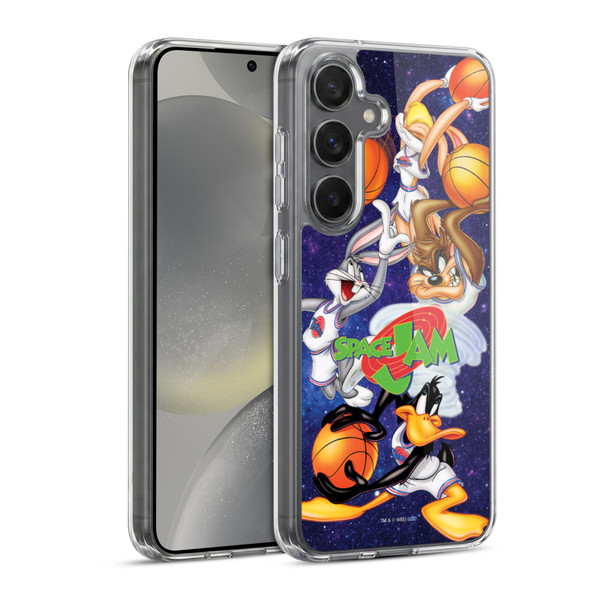 Space Jam (1996) Graphics Poster Soft Gel Case for Samsung Galaxy S24 5G & MagSafe