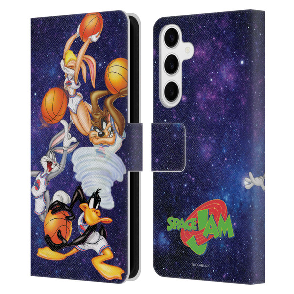 Space Jam (1996) Graphics Poster Leather Book Wallet Case Cover For Samsung Galaxy S24+ 5G