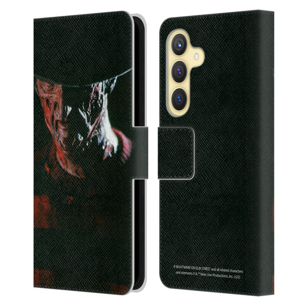 A Nightmare On Elm Street (1984) Graphics Freddy Leather Book Wallet Case Cover For Samsung Galaxy S24 5G