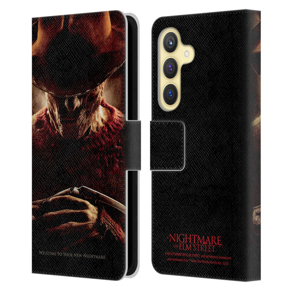 A Nightmare On Elm Street (2010) Graphics Freddy Key Art Leather Book Wallet Case Cover For Samsung Galaxy S24 5G