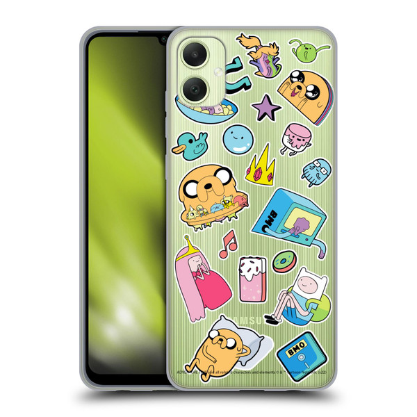 Adventure Time Graphics Icons Soft Gel Case for Samsung Galaxy A05