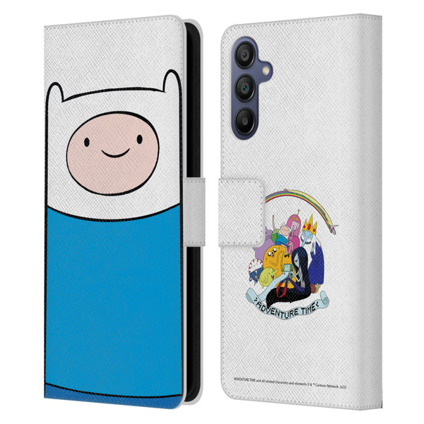 Adventure Time Graphics Finn The Human Leather Book Wallet Case Cover For Samsung Galaxy A15