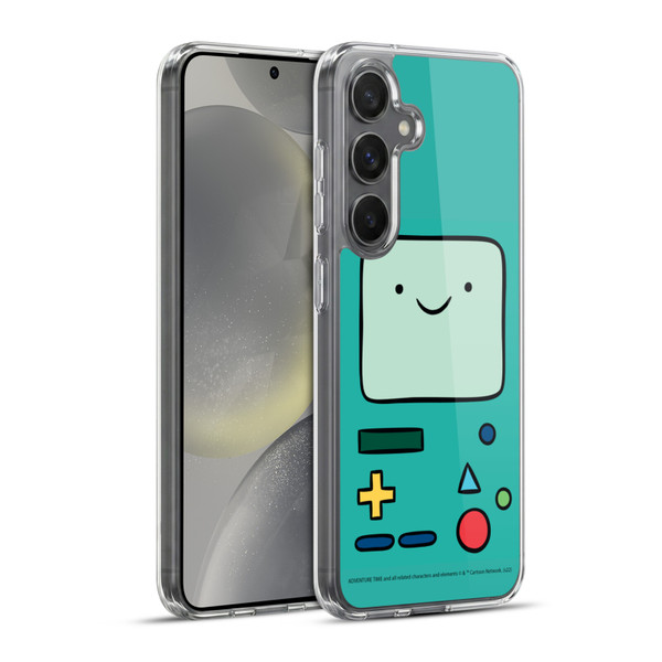 Adventure Time Graphics BMO Soft Gel Case for Samsung Galaxy S24+ 5G & MagSafe