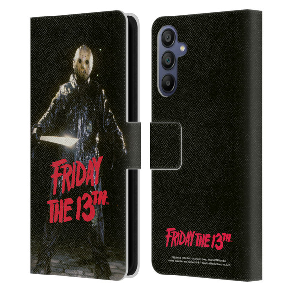 Friday the 13th Part VIII Jason Takes Manhattan Graphics Jason Voorhees Leather Book Wallet Case Cover For Samsung Galaxy A15