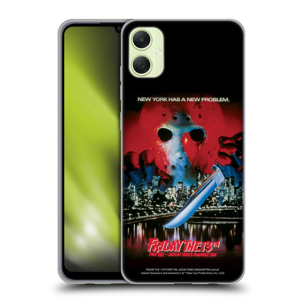 Friday the 13th Part VIII Jason Takes Manhattan Graphics Key Art Soft Gel Case for Samsung Galaxy A05
