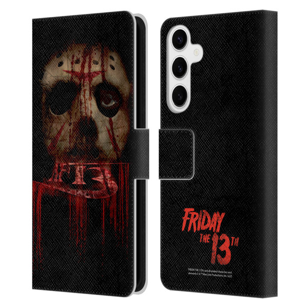 Friday the 13th 2009 Graphics Jason Voorhees Leather Book Wallet Case Cover For Samsung Galaxy S24+ 5G