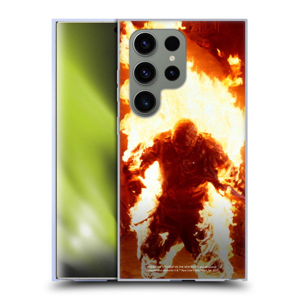 Friday the 13th Part VII The New Blood Graphics Jason Voorhees On Fire Soft Gel Case for Samsung Galaxy S24 Ultra 5G