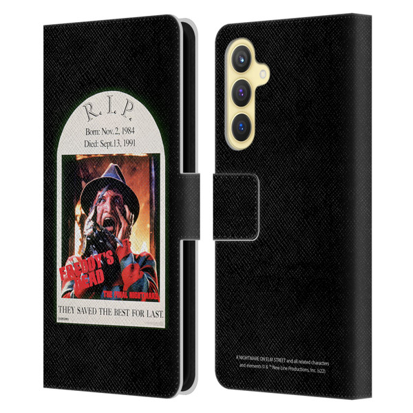A Nightmare On Elm Street: Freddy's Dead Graphics The Final Nightmare Leather Book Wallet Case Cover For Samsung Galaxy S23 FE 5G