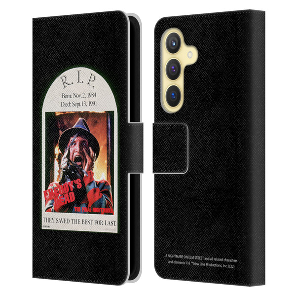 A Nightmare On Elm Street: Freddy's Dead Graphics The Final Nightmare Leather Book Wallet Case Cover For Samsung Galaxy S24 5G