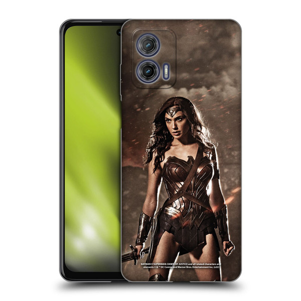 Batman V Superman: Dawn of Justice Graphics Wonder Woman Soft Gel Case for Motorola Moto G73 5G