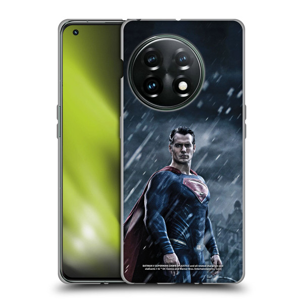 Batman V Superman: Dawn of Justice Graphics Superman Soft Gel Case for OnePlus 11 5G