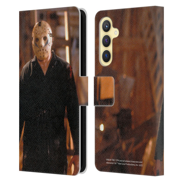 Friday the 13th: A New Beginning Graphics Jason Voorhees Leather Book Wallet Case Cover For Samsung Galaxy S23 FE 5G