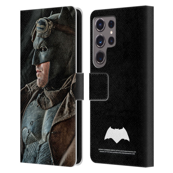 Batman V Superman: Dawn of Justice Graphics Batman Leather Book Wallet Case Cover For Samsung Galaxy S24 Ultra 5G