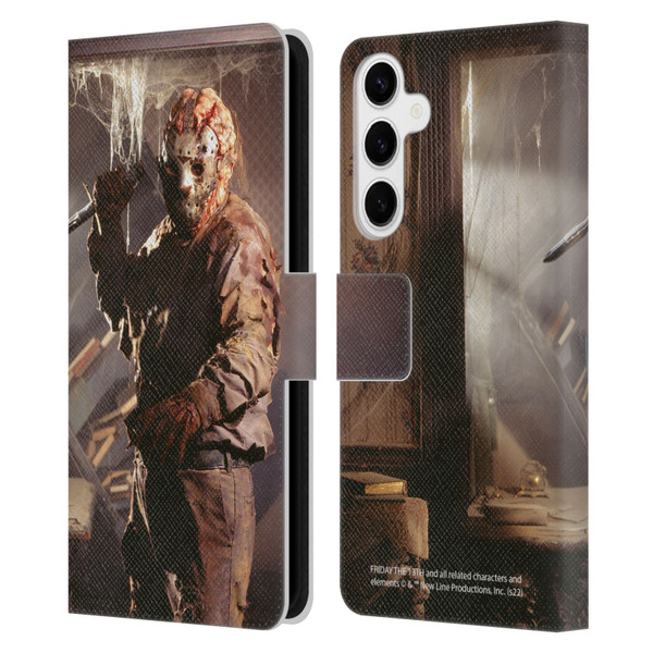 Friday the 13th: Jason Goes To Hell Graphics Jason Voorhees 2 Leather Book Wallet Case Cover For Samsung Galaxy S24+ 5G